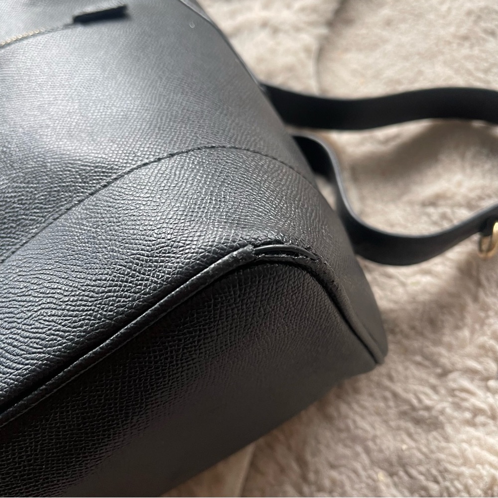 Coach Black Backpack with Gold Accents - Picture 8 of 13